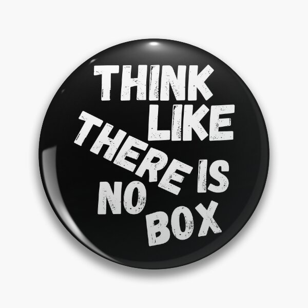 Item preview, Think Like There Is No Box, Vintage Grunge designed and sold by ACC .