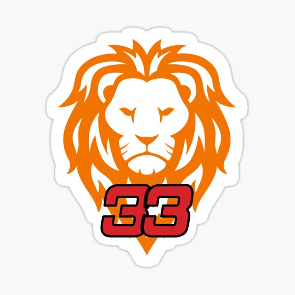 Lion Néerlandais - Max Verstappen 33 Sticker