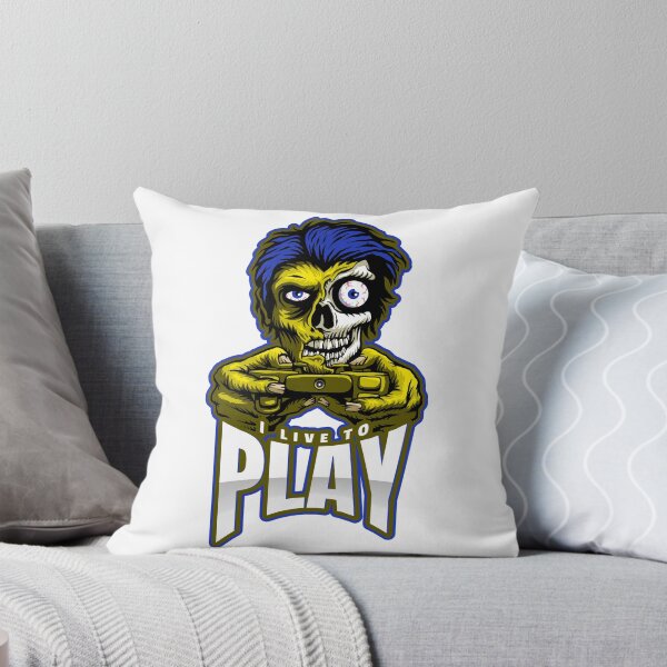 Item preview, I live to play - Halloween Gaming Special designed and sold by 2-Of-A-Kind.