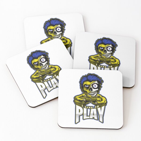 Item preview, I live to play - Halloween Gaming Special designed and sold by 2-Of-A-Kind.