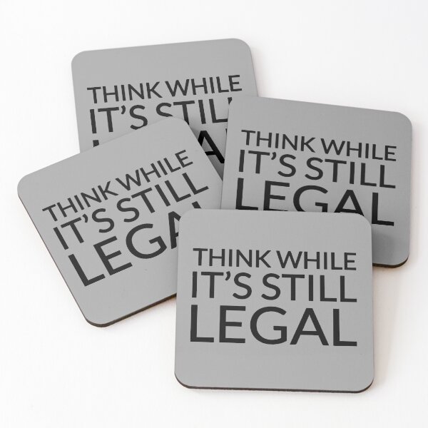 Item preview, Think While it's legal, funny svg, black svg designed and sold by theDlab.