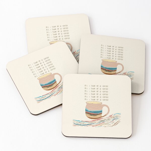Item preview, All I think of is coffee designed and sold by Rania Younis.