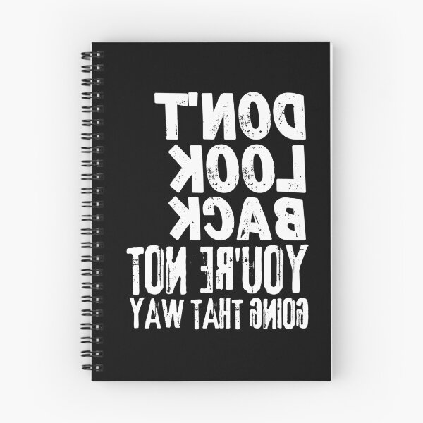 Item preview, Backwards Letter Don't Look Back You're Not Going That Way, Vintage Grunge designed and sold by ACC .