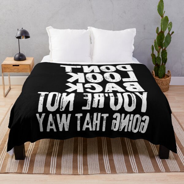 Item preview, Backwards Letter Don't Look Back You're Not Going That Way, Vintage Grunge designed and sold by ACC .