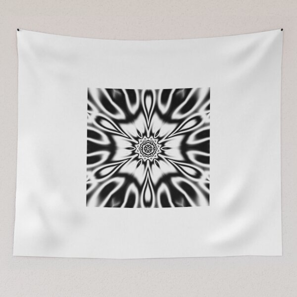 Item preview, Kaleidoscope Abstract Pattern Black and white designed and sold by Calakan.