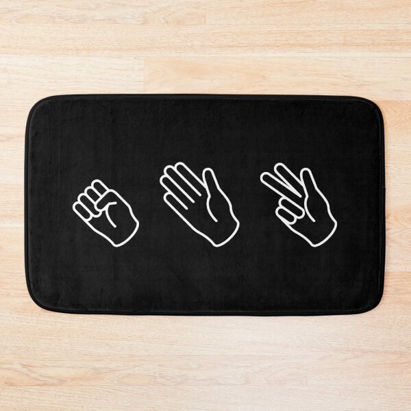 Item preview, Rock Paper Scissors Hands (on Black) designed and sold by STUDIO-72.