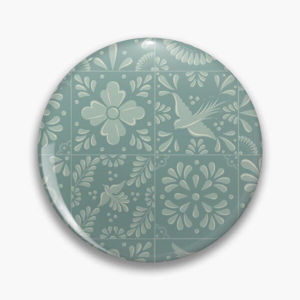 Item preview, Light Turquoise Talavera Tile Pattern by Akbaly designed and sold by Akbaly.