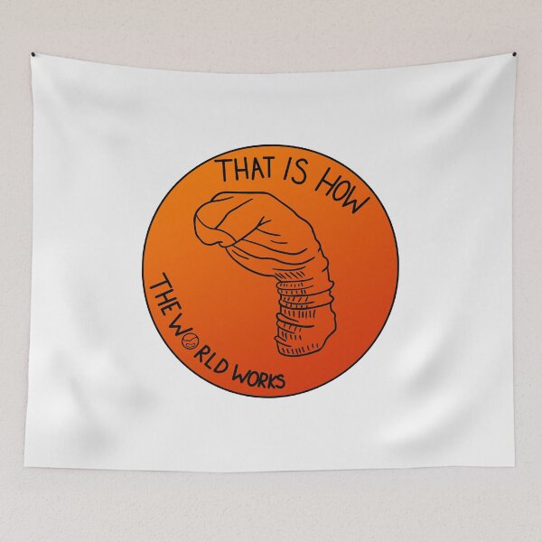 Item preview, That Is How The World Works Sticker Bo Burnham Quotes designed and sold by HarveyJade.