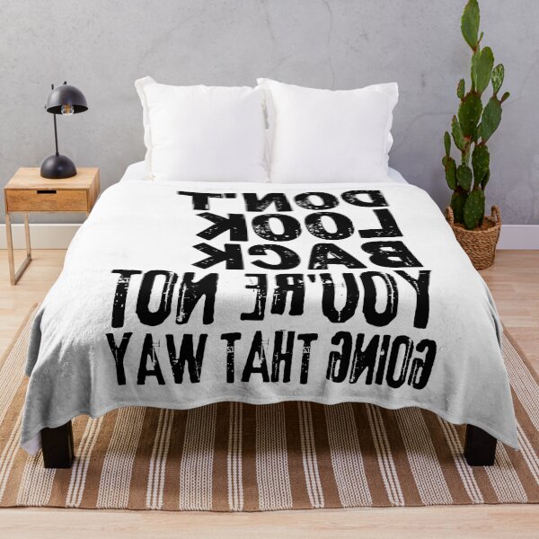 Item preview, Copy of Backwards Letter Don't Look Back You're Not Going That Way, Vintage Grunge designed and sold by ACC .