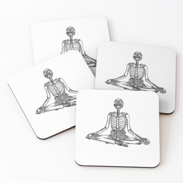 Item preview, Meditating Skeleton Halloween Freaky Yoga designed and sold by MEDRANO236.