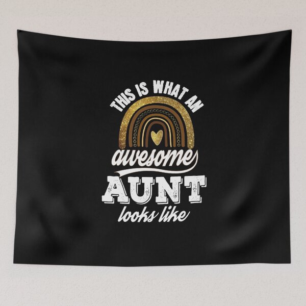 Item preview, This Is What An Awesome Aunt Looks Like | Gold Rainbow designed and sold by JooArtPrints  ★★★★★.