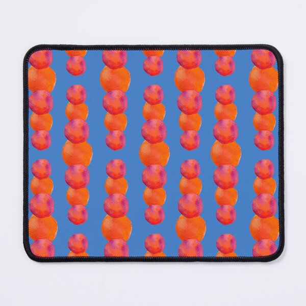 Item preview, Watercolour orange dot ornament pattern on blue sky designed and sold by yennyz.