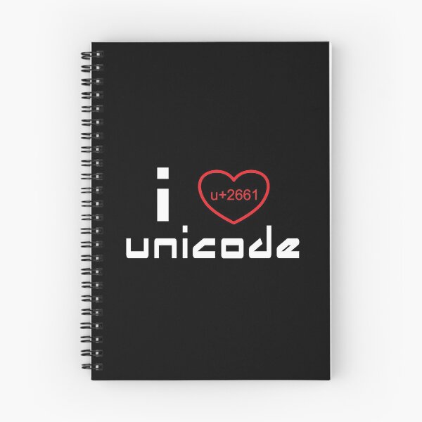 Item preview, I Heart Unicode designed and sold by FiaFiaPress.