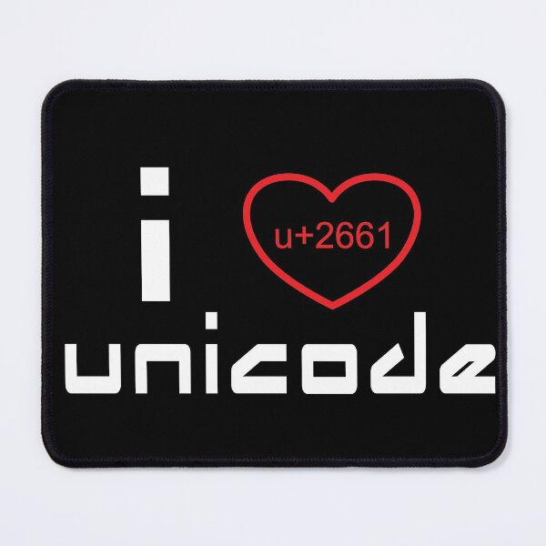 Item preview, I Heart Unicode designed and sold by FiaFiaPress.