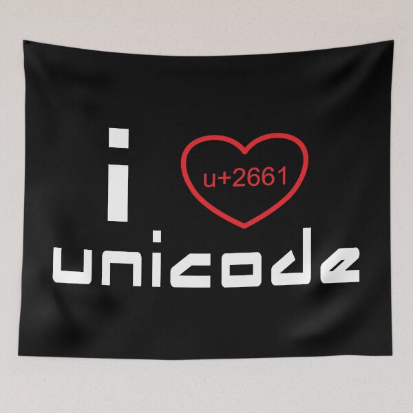 Item preview, I Heart Unicode designed and sold by FiaFiaPress.