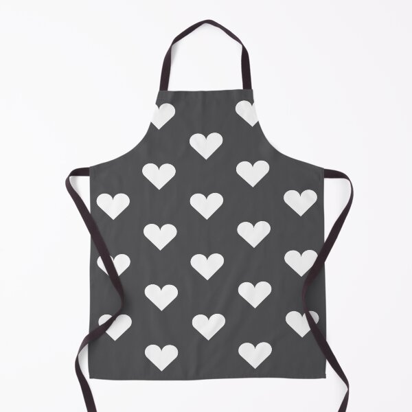 Item preview, Medium WHITE & CHARCOAL GREY LOVE HEARTS designed and sold by RachelMacht.