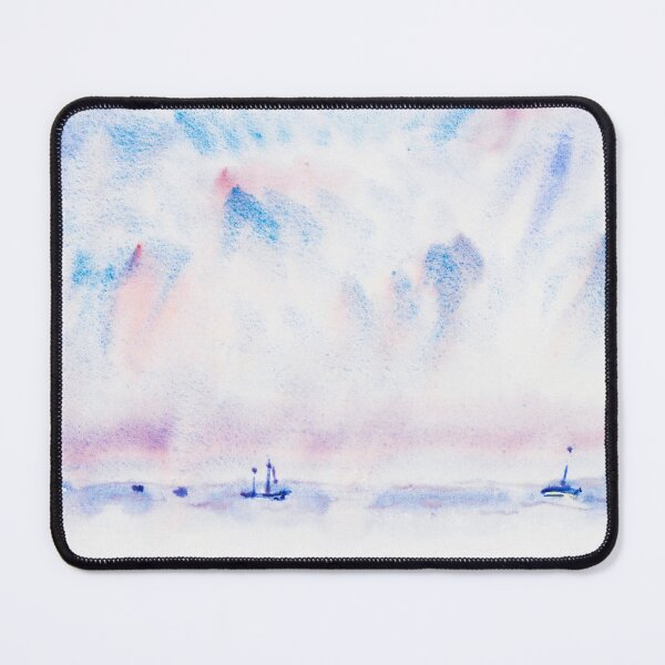 Item preview, Watercolor Painting Bermuda Sky and Sea with Boats (ca. 1917) by Charles Demuth designed and sold by Designedbysm.