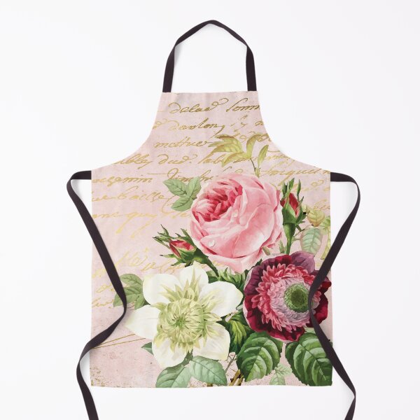 Item preview, Blush Shabby Chic Vintage Rose with Gold Script designed and sold by aprincessinsp.