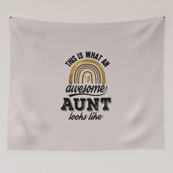Item preview, This Is What An Awesome Aunt Looks Like | Golden Rainbow designed and sold by JooArtPrints  ★★★★★.