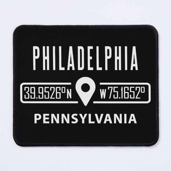 Item preview, Philadelphia Pennsylvania GPS Location Coordinates designed and sold by IdentiTee Studios.