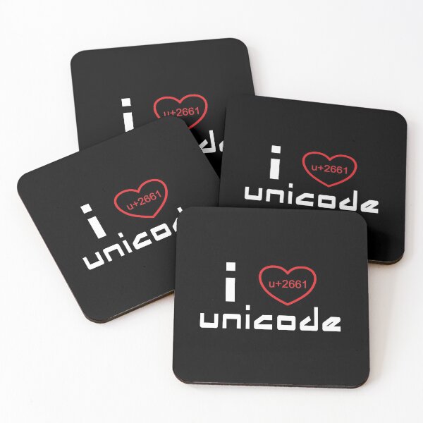 Item preview, I Heart Unicode designed and sold by FiaFiaPress.