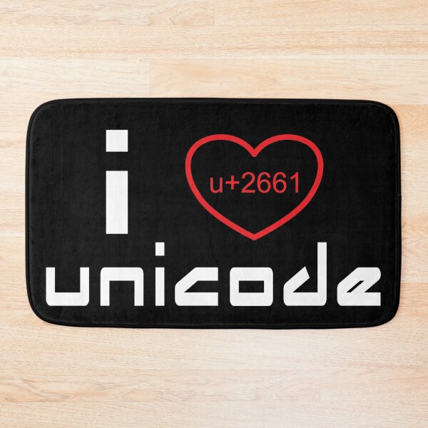 Item preview, I Heart Unicode designed and sold by FiaFiaPress.