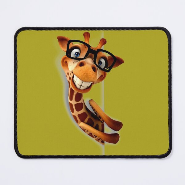 Item preview, Giraffe, illustration, funny giraffe, Giraffe illustration, mammal, animals, caricature, funny, friendship, cartoon, print. designed and sold by Senior-Kuzmin.