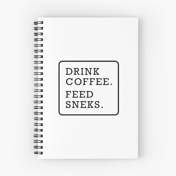 Item preview, Funny snake coffee lover graphic text design black designed and sold by Avicularious.