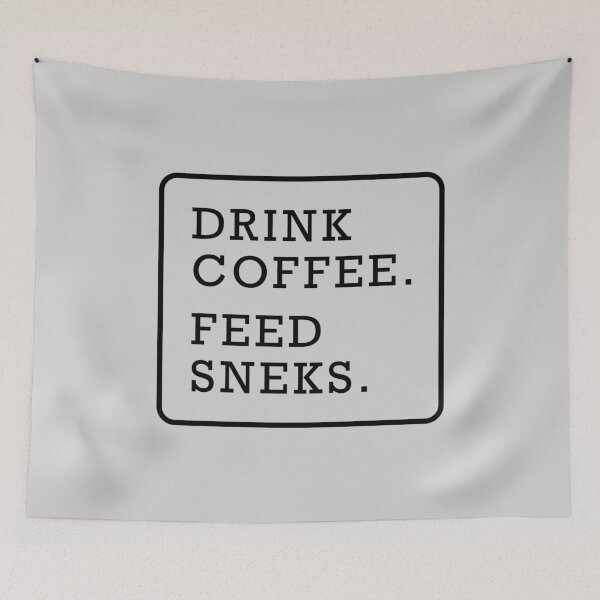 Item preview, Funny snake coffee lover graphic text design black designed and sold by Avicularious.