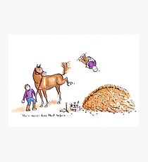 He's never done that before! Photographic Print