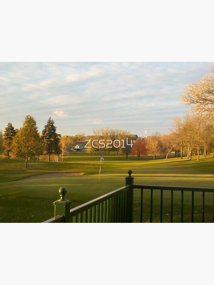 "Greenhaven Golf Course in Anoka, MN in the fall" Sticker for Sale by