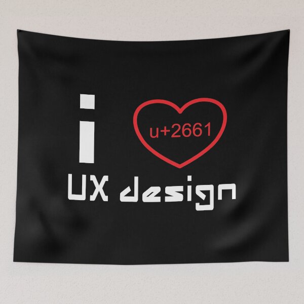 Item preview, I Heart UX design designed and sold by FiaFiaPress.
