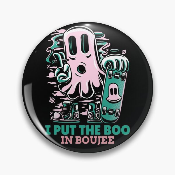 Item preview, I put the Boo in Boujee! Cute skateboarding blunt smoking Halloween ghost! designed and sold by HROC.
