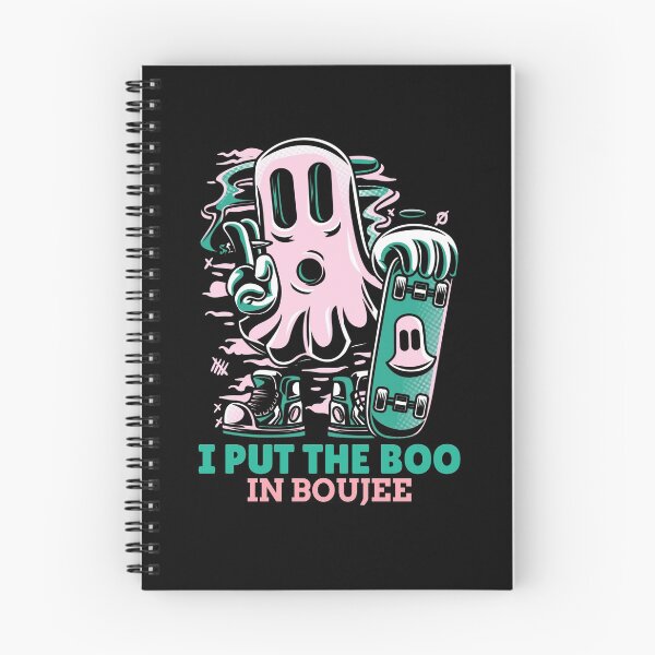 Item preview, I put the Boo in Boujee! Cute skateboarding blunt smoking Halloween ghost! designed and sold by HROC.