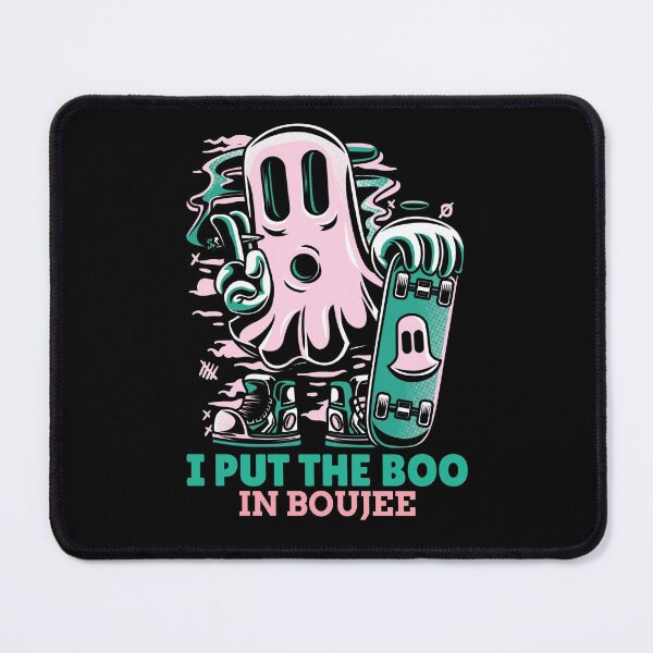 Item preview, I put the Boo in Boujee! Cute skateboarding blunt smoking Halloween ghost! designed and sold by HROC.