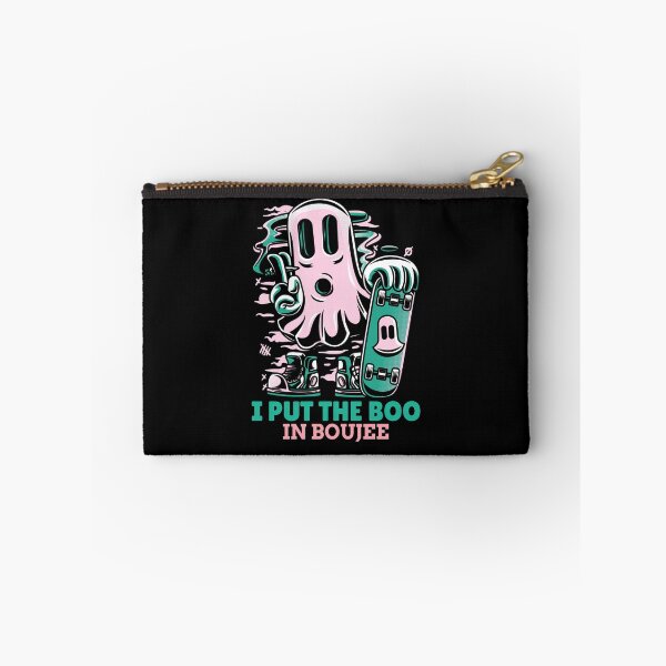 Item preview, I put the Boo in Boujee! Cute skateboarding blunt smoking Halloween ghost! designed and sold by HROC.