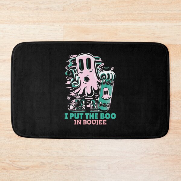 Item preview, I put the Boo in Boujee! Cute skateboarding blunt smoking Halloween ghost! designed and sold by HROC.