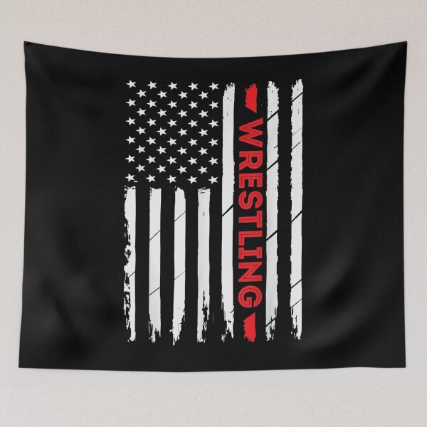 Item preview,  American Flag Wrestling Patriotic Wrestler Wrestle designed and sold by cysandy.