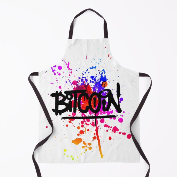 Item preview, Bitcoin Paint Splatter Crypto Design designed and sold by Funny-Tees4U.