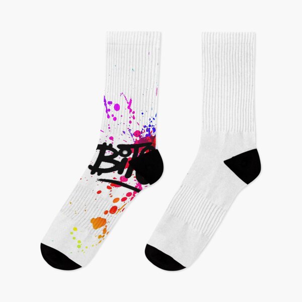 Item preview, Bitcoin Paint Splatter Crypto Design designed and sold by Funny-Tees4U.