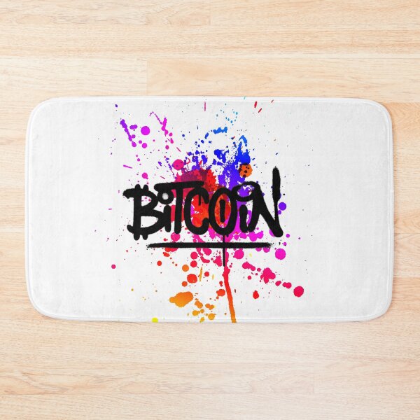 Item preview, Bitcoin Paint Splatter Crypto Design designed and sold by Funny-Tees4U.