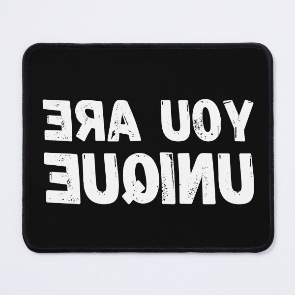 Item preview,  Backwards Letter You Are Unique, Vintage Grunge designed and sold by ACC .