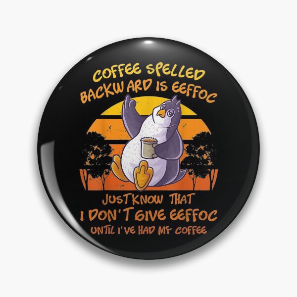Item preview,  Coffee Spelled Backwards Eeffoc Arctic Penguin designed and sold by cysandy.