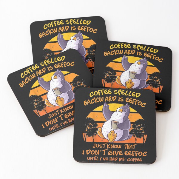 Item preview,  Coffee Spelled Backwards Eeffoc Arctic Penguin designed and sold by cysandy.