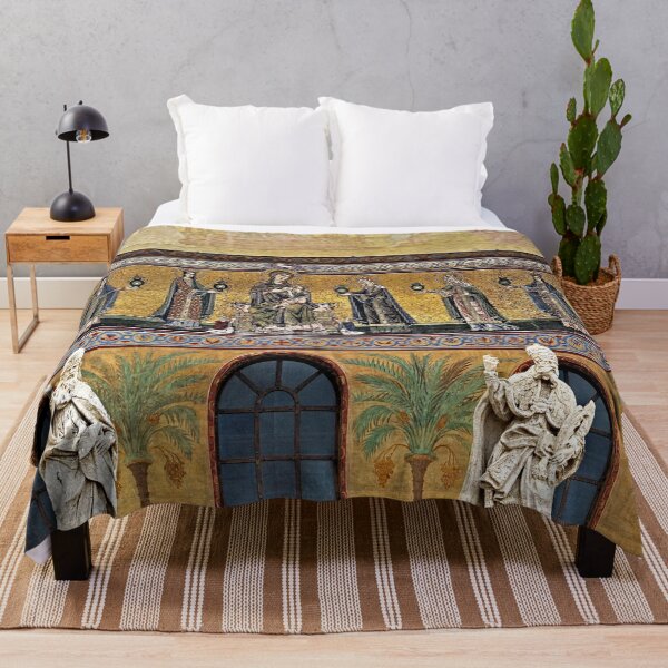 Item preview, Religious Medieval Mosaic Church Facade, Rome Italy designed and sold by Anna Lemos.