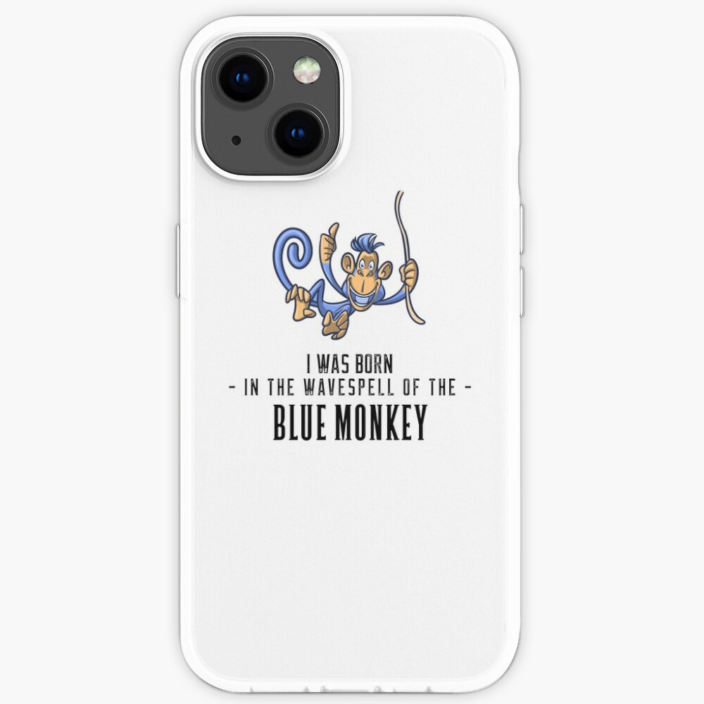 Funda de iPhone «Onda Encantada del Mono Azul» de MiljaMilly | Redbubble