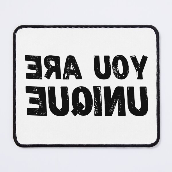 Item preview, Backwards Letter You Are Unique, Vintage Grunge designed and sold by ACC .