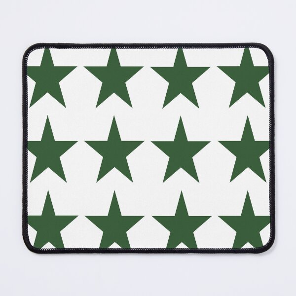 Item preview, Large PINE GREEN and WHITE STARS  designed and sold by RachelMacht.