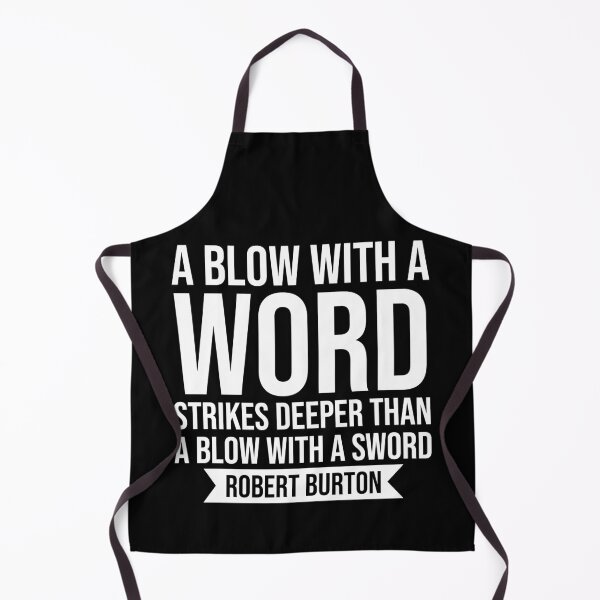 Item preview, A Blow With A Word Strikes Deeper Quote designed and sold by SewnMemories.