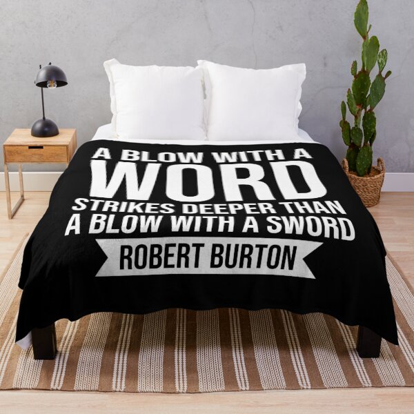 Item preview, A Blow With A Word Strikes Deeper Quote designed and sold by SewnMemories.